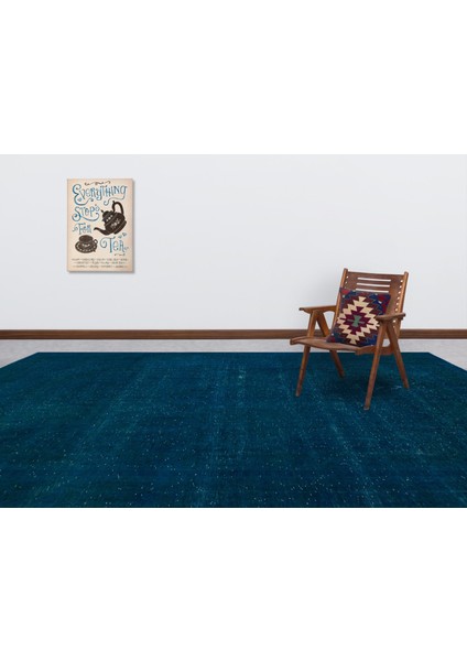 Vintage Kahverengi Eskitme Yün Modern Desenli Yün Hav Toz Vermez Leke Tutmayan Salon Yolluk Mutfak El Dokuma Halı fırsatları