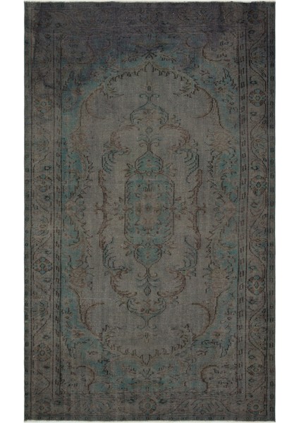 Atina Mavi Eskitme Yün Modern Desenli Yün Hav Toz Vermez Leke Tutmayan Salon Yolluk Mutfak El Dokuma Halı