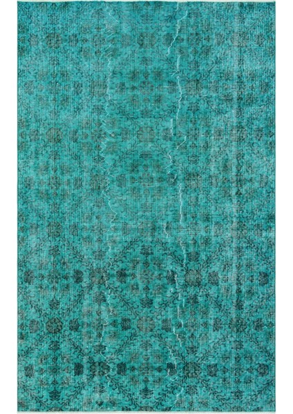 Teselya Mor Patchwork Yün Modern Desenli Yün Hav Toz Vermez Leke Tutmayan Salon Yolluk Mutfak El Dokuma Halı