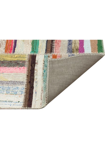 Girit Bej Çizgili Yün Modern Desenli Yün Hav Toz Vermez Leke Tutmayan Salon Yolluk Mutfak El Dokuma Halı fiyatları