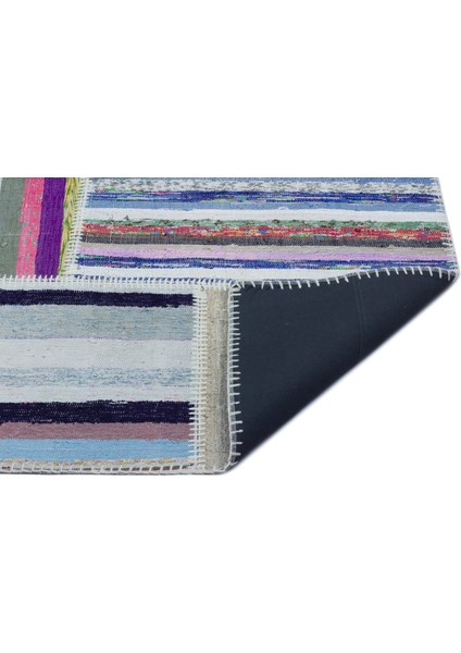 Iskece Mavi Eskitme Yün Modern Desenli Yün Hav Toz Vermez Leke Tutmayan Salon Yolluk Mutfak El Dokuma Halı indirimleri