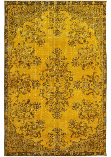 Vintage Mavi Eskitme Yün Modern Desenli Yün Hav Toz Vermez Leke Tutmayan Salon Yolluk Mutfak El Dokuma Halı