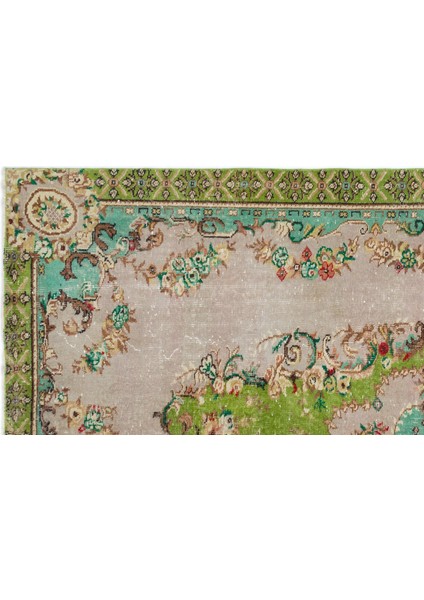 Yeşil Göbekli Yün Modern Desenli Yün Hav Toz Vermez Leke Tutmayan Salon Yolluk Mutfak El Dokuma Halı fırsatları