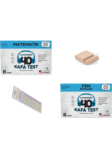 Kafadengi 8. Sınıf Matematik Fen Kafa Test Lgs 2026 +Telefon Tutucu