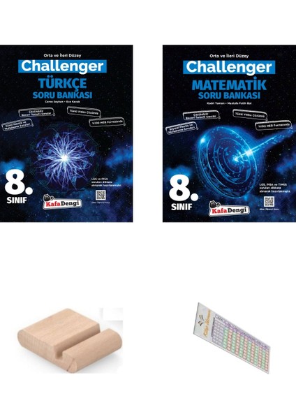 Kafadengi 8.sınıf Türkçe Matematik Challenger Zor Soru Bankası Lgs 2026+TELEFON Tutucu