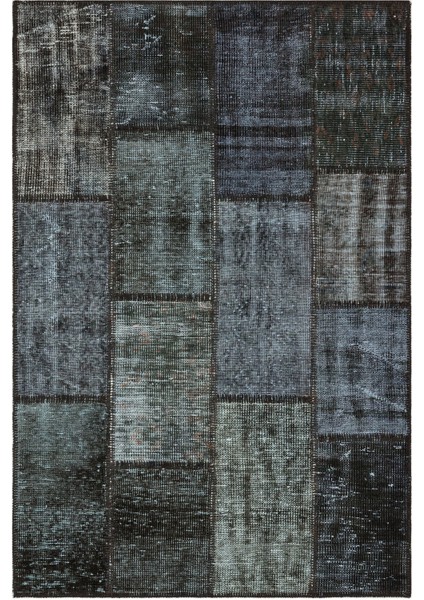 Teselya Krem Patchwork Yün Modern Desenli Yün Hav Toz Vermez Leke Tutmayan Salon Yolluk Mutfak El Dokuma Halı