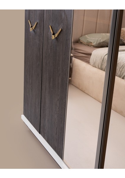 Nevada 6 Kapaklı Gardırop %100 Mdf modelleri