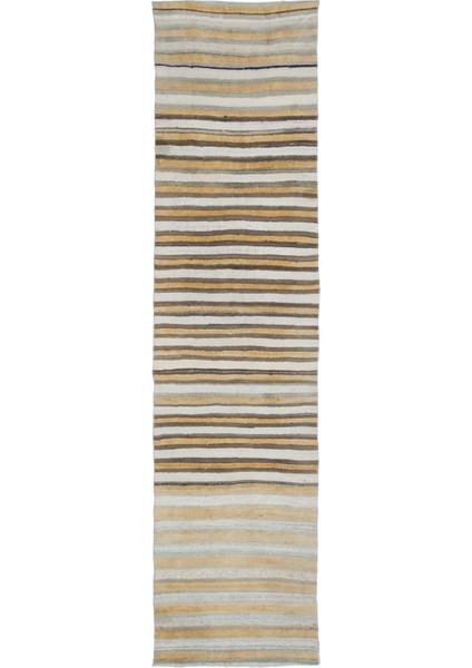 Atina Bej Eskitme Yün Modern Desenli Yün Hav Toz Vermez Leke Tutmayan Salon Yolluk Mutfak El Dokuma Halı