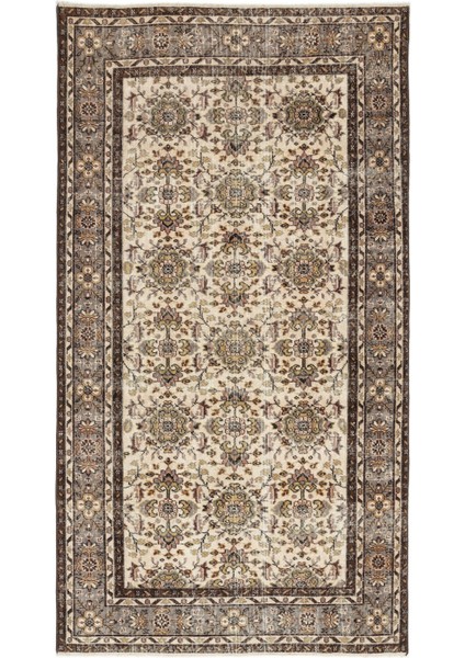 Atina Krem Eskitme Yün Modern Desenli Yün Hav Toz Vermez Leke Tutmayan Salon Yolluk Mutfak El Dokuma Halı