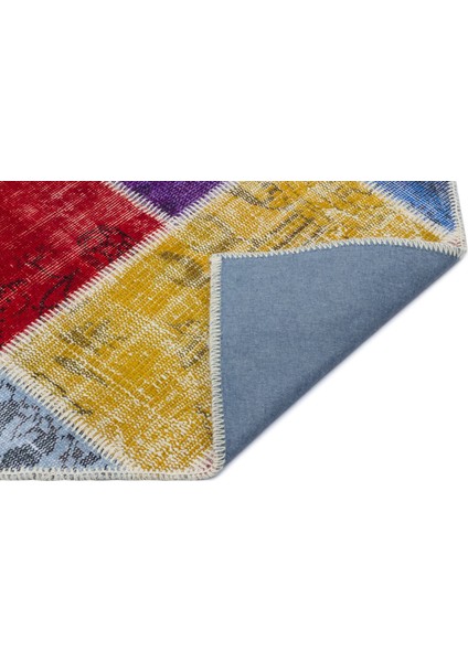 Iskece Bej Patchwork Etnik Modern Desenli Yün Hav Toz Vermez Leke Tutmayan Salon Yolluk Mutfak El Dokuma Halı fiyatları