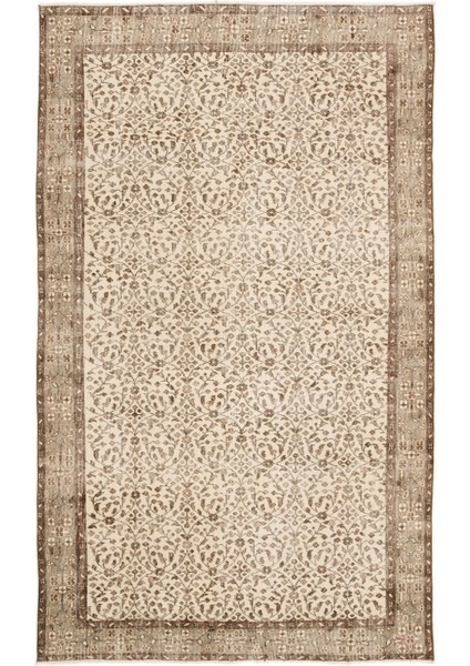 Girit Bej Çizgili Yün Modern Desenli Yün Hav Toz Vermez Leke Tutmayan Salon Yolluk Mutfak El Dokuma Halı