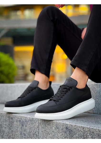 Günlük Ayakkabı 814 Siyah (Beyaz Taban)