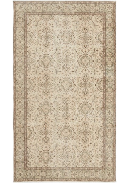 Atina Sarı Eskitme Yün Modern Desenli Yün Hav Toz Vermez Leke Tutmayan Salon Yolluk Mutfak El Dokuma Halı