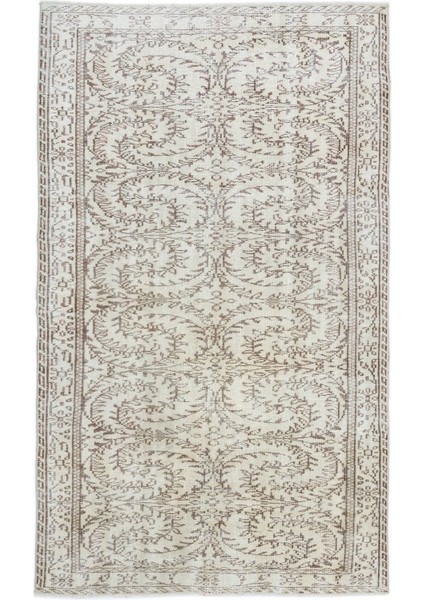 Atina Bej Eskitme Yün Modern Desenli Yün Hav Toz Vermez Leke Tutmayan Salon Yolluk Mutfak El Dokuma Halı