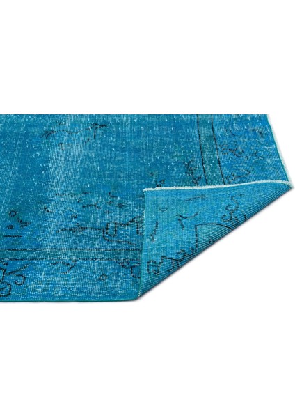 Atina Turkuaz Eskitme Yün Modern Desenli Yün Hav Toz Vermez Leke Tutmayan Salon Yolluk Mutfak El Dokuma Halı fiyatları