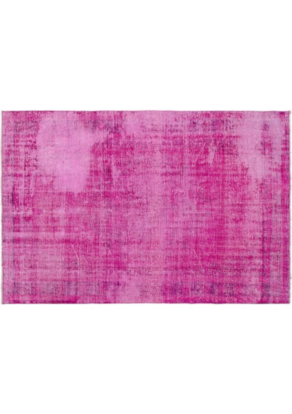 Pembe Eskitme Yün Modern Desenli Yün Hav Toz Vermez Leke Tutmayan Salon Yolluk Mutfak El Dokuma Halı