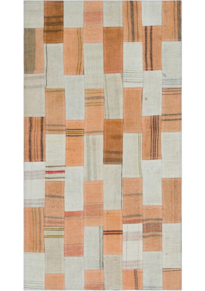 Girit Gri Çizgili Yün Modern Desenli Yün Hav Toz Vermez Leke Tutmayan Salon Yolluk Mutfak El Dokuma Halı