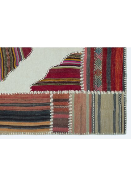 Iskece Bej Patchwork Yün Modern Desenli Yün Hav Toz Vermez Leke Tutmayan Salon Yolluk Mutfak El Dokuma Halı modelleri