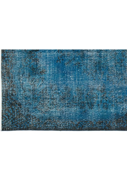 Mavi Eskitme Yün Modern Desenli Yün Hav Toz Vermez Leke Tutmayan Salon Yolluk Mutfak El Dokuma Halı fırsatları