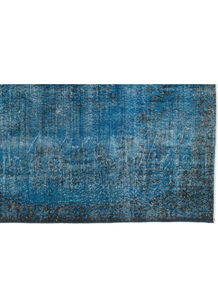 Mavi Eskitme Yün Modern Desenli Yün Hav Toz Vermez Leke Tutmayan Salon Yolluk Mutfak El Dokuma Halı indirimleri