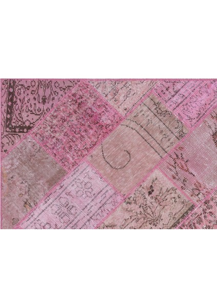 Iskece Pembe Eskitme Etnik Modern Desenli Yün Hav Toz Vermez Leke Tutmayan Salon Yolluk Mutfak El Dokuma Halı indirimleri