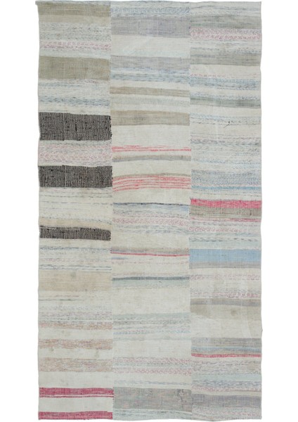 Atina Yeşil Eskitme Yün Modern Desenli Yün Hav Toz Vermez Leke Tutmayan Salon Yolluk Mutfak El Dokuma Halı