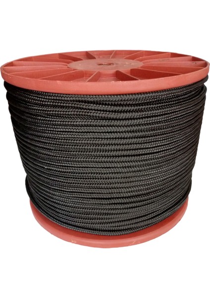 20 mt 8 mm Siyah Renk Polyester Içi Dolgulu Dağcılık Kamp Gemici Hamak Salıncak Iskota Ipi fiyatları