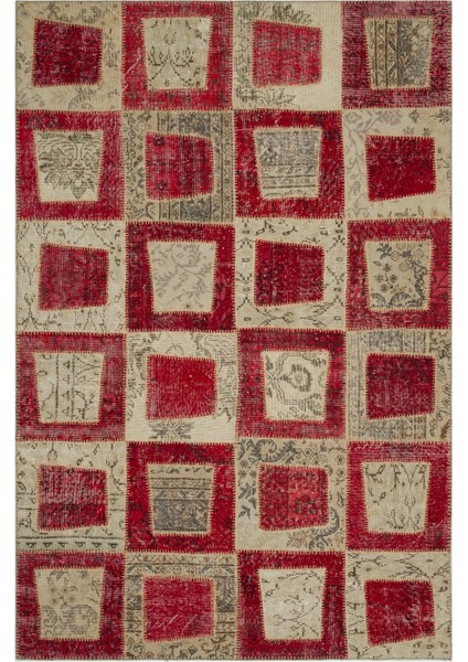 Girit Bej Çizgili Yün Modern Desenli Yün Hav Toz Vermez Leke Tutmayan Salon Yolluk Mutfak El Dokuma Halı