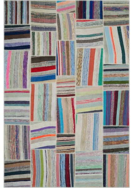 Atina Bej Eskitme Yün Modern Desenli Yün Hav Toz Vermez Leke Tutmayan Salon Yolluk Mutfak El Dokuma Halı