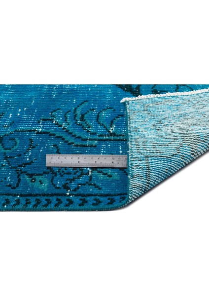 Atina Turkuaz Eskitme Yün Modern Desenli Yün Hav Toz Vermez Leke Tutmayan Salon Yolluk Mutfak El Dokuma Halı fiyatları