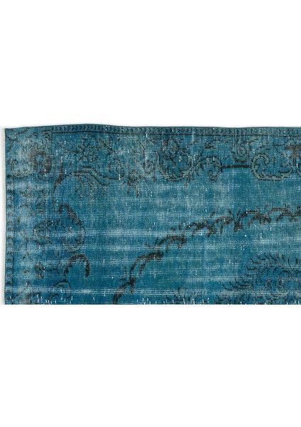 Atina Turkuaz Eskitme Yün Modern Desenli Yün Hav Toz Vermez Leke Tutmayan Salon Yolluk Mutfak El Dokuma Halı modelleri