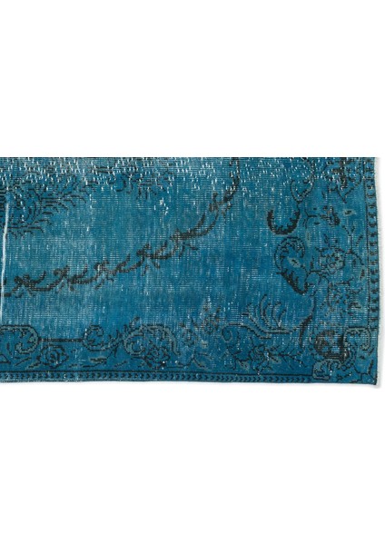 Atina Turkuaz Eskitme Yün Modern Desenli Yün Hav Toz Vermez Leke Tutmayan Salon Yolluk Mutfak El Dokuma Halı fırsatları