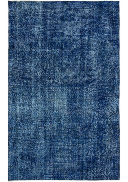 Epir Turkuaz Eskitme Yün Modern Desenli Yün Hav Toz Vermez Leke Tutmayan Salon Yolluk Mutfak El Dokuma Halı