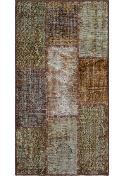 Girit Bej Çizgili Yün Modern Desenli Yün Hav Toz Vermez Leke Tutmayan Salon Yolluk Mutfak El Dokuma Halı