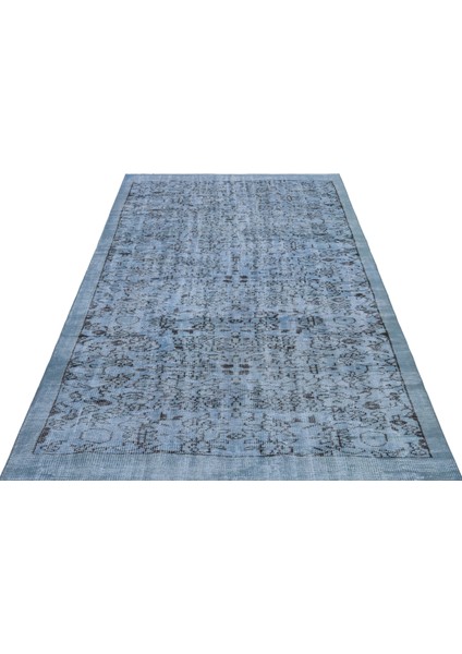 Atina Turkuaz Eskitme Yün Modern Desenli Yün Hav Toz Vermez Leke Tutmayan Salon Yolluk Mutfak El Dokuma Halı fiyatları