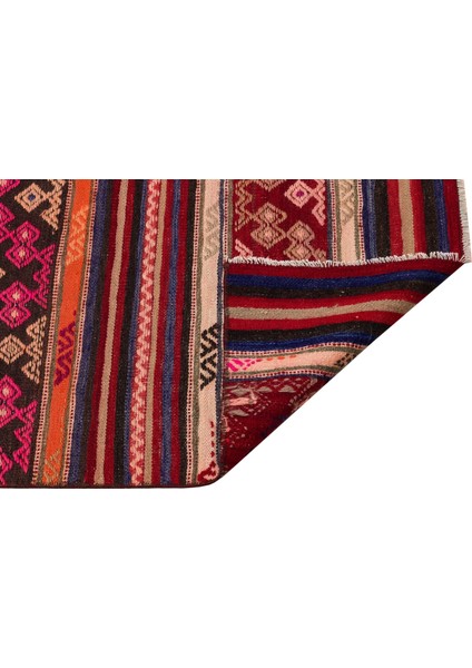 Teselya Bordo Patchwork Yün Modern Desenli Yün Hav Toz Vermez Leke Tutmayan Salon Yolluk Mutfak El Dokuma Halı fiyatları