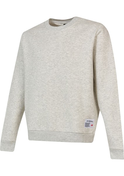 New Balance Lifestyle Men Sweatshirt Beyaz Sweatshirt MNC3503-SNW1