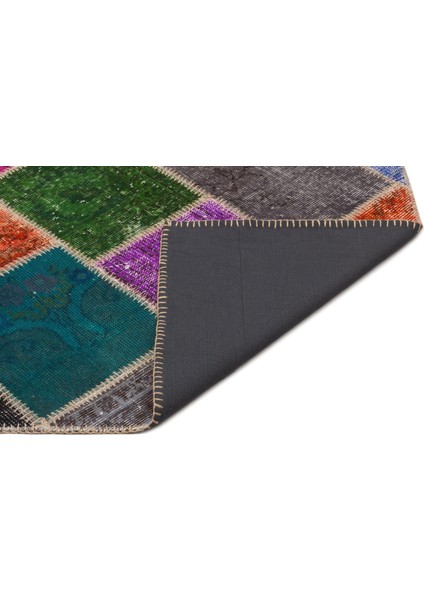 Atina Yeşil Eskitme Yün Modern Desenli Yün Hav Toz Vermez Leke Tutmayan Salon Yolluk Mutfak El Dokuma Halı fiyatları