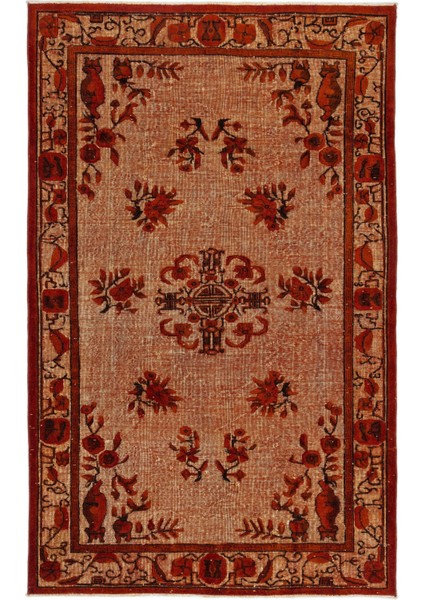 Atina Pembe Eskitme Yün Modern Desenli Yün Hav Toz Vermez Leke Tutmayan Salon Yolluk Mutfak El Dokuma Halı