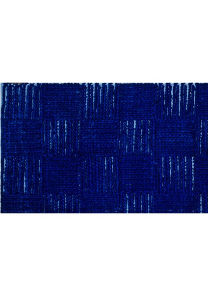 Teselya Mavi Patchwork Yün Modern Desenli Yün Hav Toz Vermez Leke Tutmayan Salon Yolluk Mutfak El Dokuma Halı fırsatları