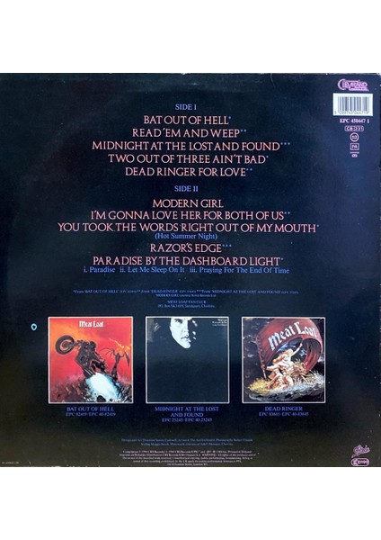 Meat Loaf – Hits Out Of Hell fiyatları