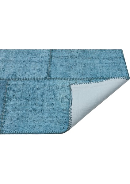 Iskece Turkuaz Eskitme Yün Modern Desenli Yün Hav Toz Vermez Leke Tutmayan Salon Yolluk Mutfak El Dokuma Halı fiyatları