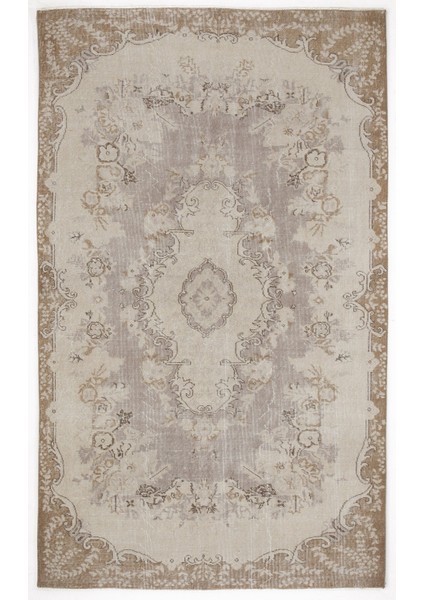 Atina Krem Göbekli Yün Modern Desenli Yün Hav Toz Vermez Leke Tutmayan Salon Yolluk Mutfak El Dokuma Halı