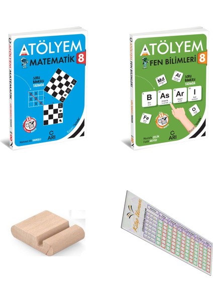 Arı 8. Sınıf Matematik Fen Atölyem Seti - Lgs 2026 - Telefon Tutucu + Çözüm Ayracı