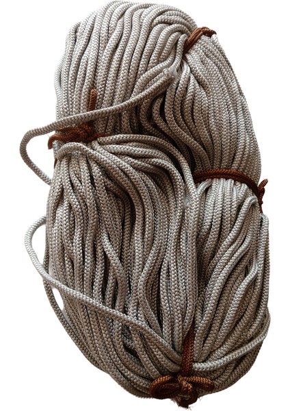 140 mt (1440 Gr) 6 mm Gri Renk Polyester Polyester Hamak Salıncak Makrome Örme Ipi