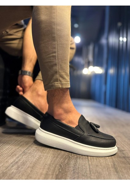 Günlük Spor Klasik Ayakkabı 818 Siyah (Beyaz Taban) fırsatları