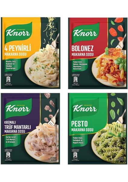 Makarna Sosu Seti x 8 Adet (Truf Mantarlı + Pesto + Bolonez + 4 Peynirli) fiyatları