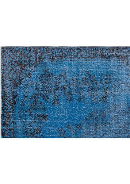 Mavi Göbekli Yün Modern Desenli Yün Hav Toz Vermez Leke Tutmayan Salon Yolluk Mutfak El Dokuma Halı indirimleri