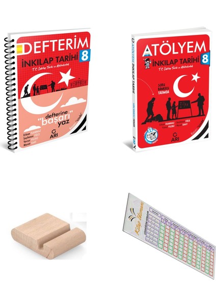 Arı 8. Sınıf Inkılap Tarihi Atölyem + Defterim Sosyalimo Seti Lgs 2026 - Telefon Tutucu+Çözüm Ayracı