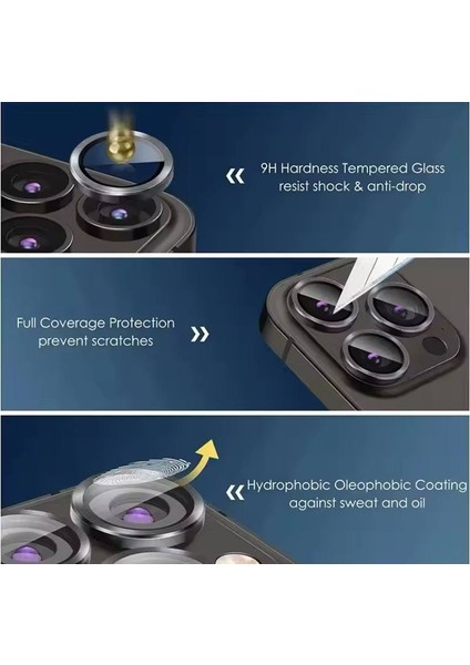 Apple Iphone 16 / 16 Plus Uyumlu Kamera Lens Koruyucu